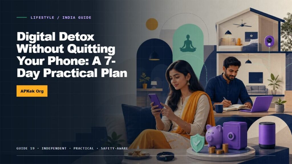 Digital Detox Without Quitting Your Phone: A 7-Day Practical Plan — APKek Lifestyle guide for India