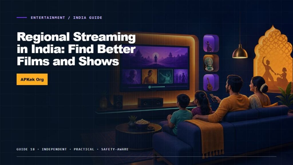 Regional Streaming in India: Find Better Films and Shows — APKek Entertainment guide for India