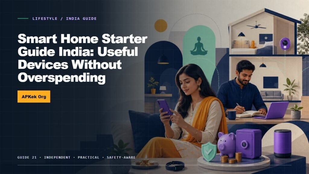 Smart Home Starter Guide India: Useful Devices Without Overspending — APKek Lifestyle guide for India