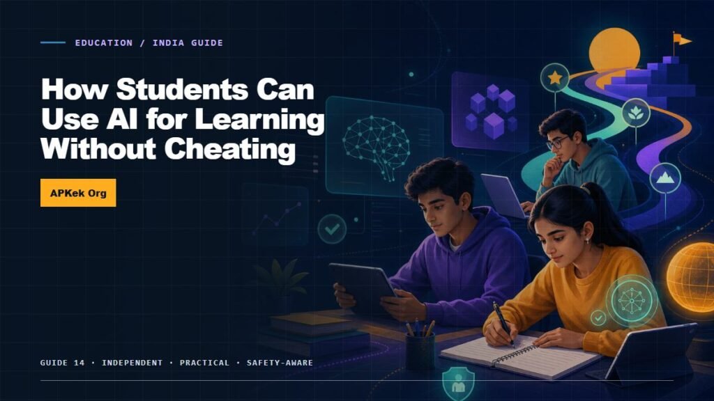How Students Can Use AI for Learning Without Cheating — APKek Education guide for India