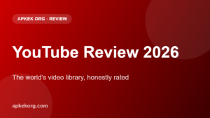 YouTube app review 2026 on Apkek (Apkek Org)