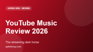 YouTube Music review 2026 on Apkek (Apkek Org)